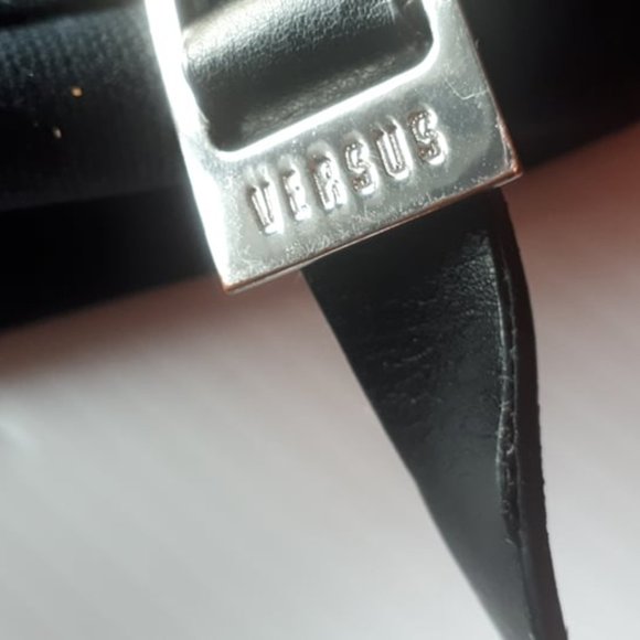 Versus Versace Lion Head Stud Canvas Backpack - Picture 15 of 16